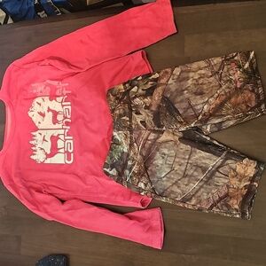 Little girls carhartt set
